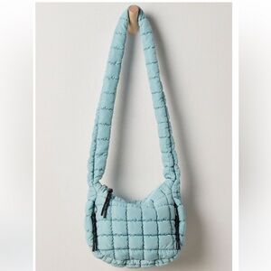 FP Movement by Free People Quilted Baby Carryall Bag color Sterling
